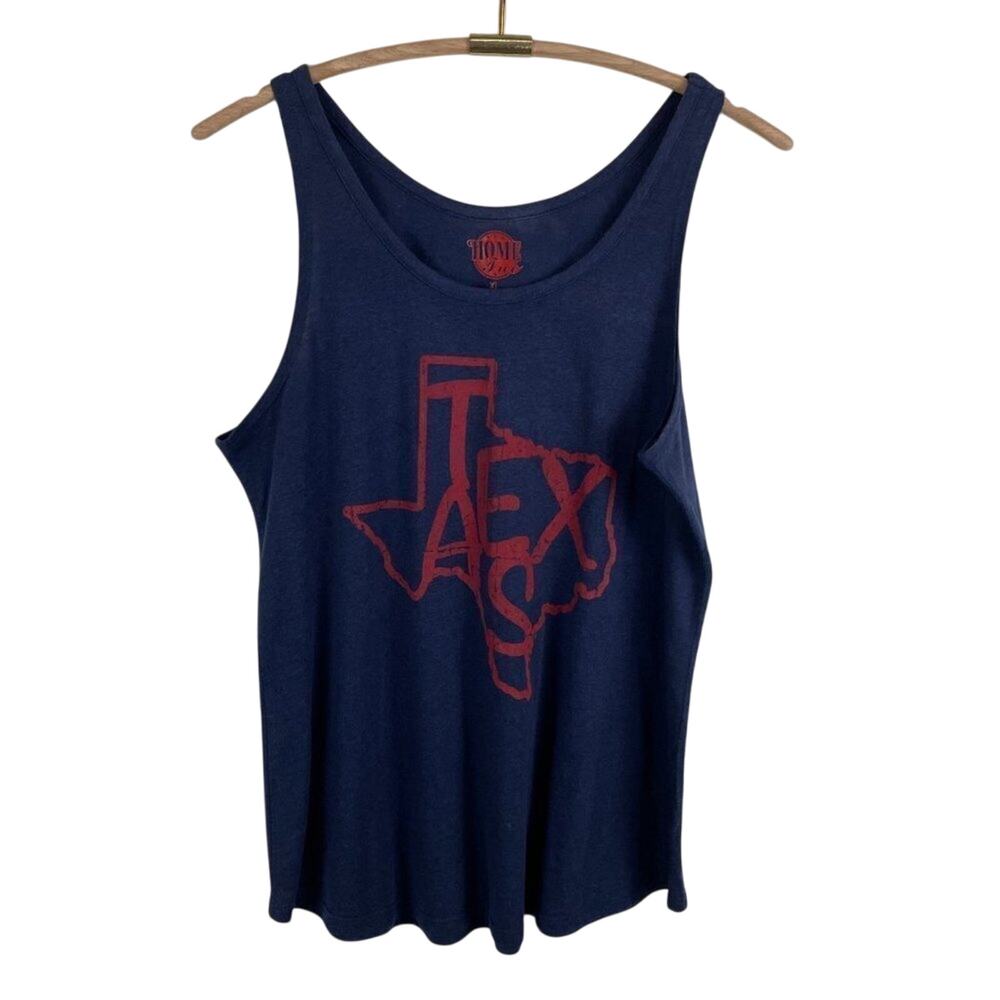 Navy & Red Texas Tank Size XL